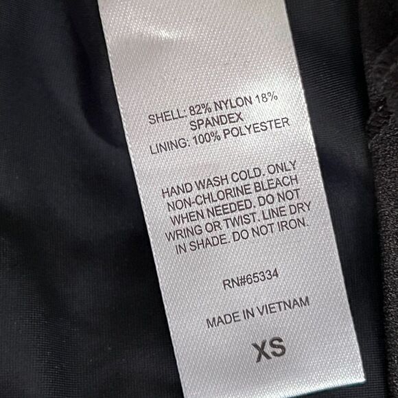 Salt and Cove Swim Womens sz XS Tankini Black Witchy Goth Basic Straps - Picture 6 of 7